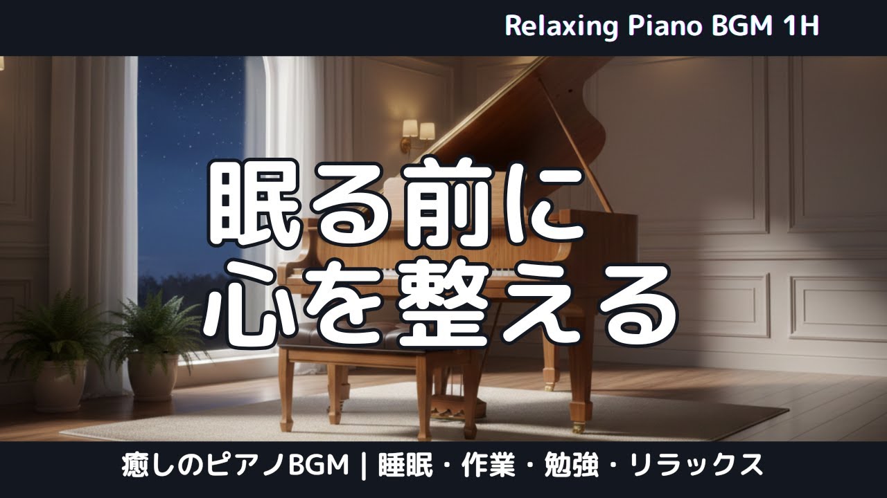 眠る前に、心を整える｜Calm Piano Music for a Peaceful Night