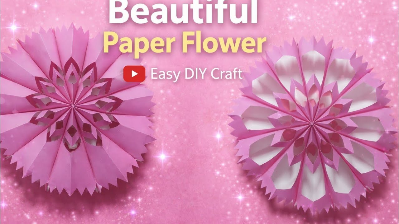 Paper sy flower banany ka tariqa ,beautiful DIY paper flower step-by-step ,easy paper craft#diy