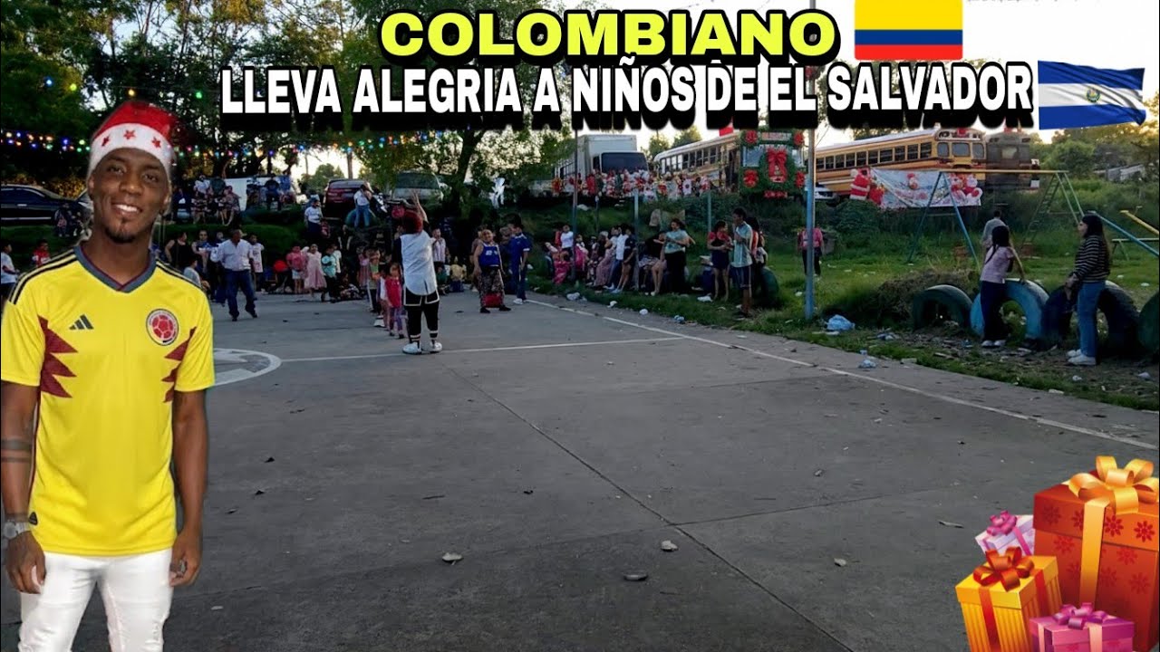 Colombiano lleva alegria a niños de El Salvador 