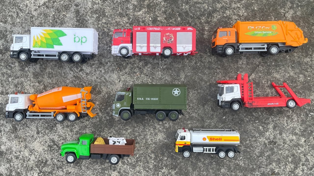 Mencari Mainan - Review Mainan Truk Towing, Truk Box, Truk Sampah, Truk Sapi, Pemadam