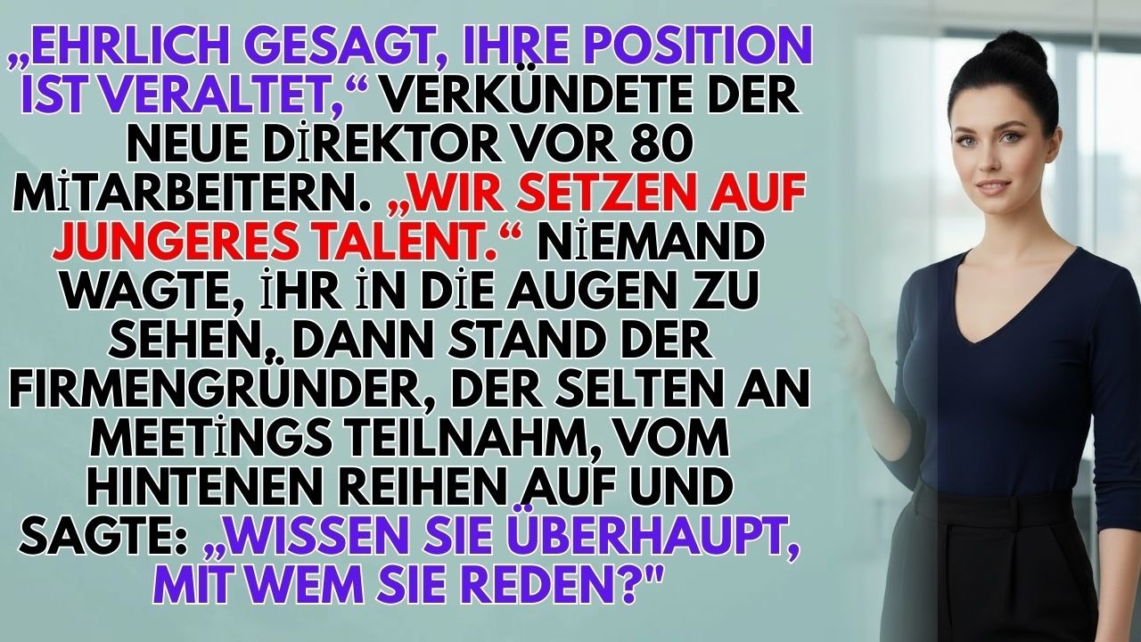 Der Neue Direktor Nannte Mich „Überflüssig“ – Bis Der Gründer Aufstand 💼