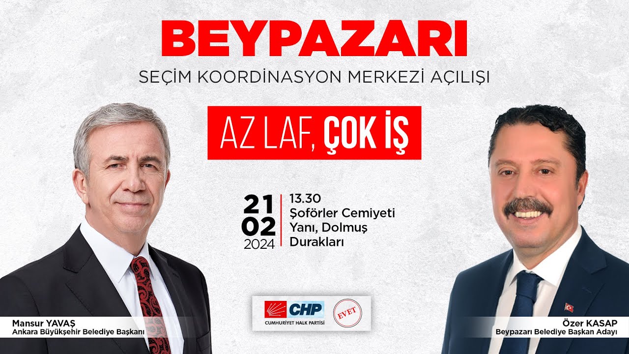 BEYPAZARI SEÇİM KOORDİNASYON MERKEZİ AÇILIŞI