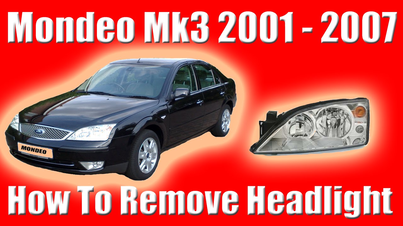 Ford Mondeo Mk 3 Headlamp Removal 2001 - 2007  Side Light, Indicator,  Headlight Bulb