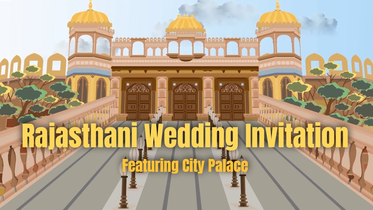Marwari/Rajasthani Wedding Invitation/Save The Date Video for City Palace, Udaipur Wedding