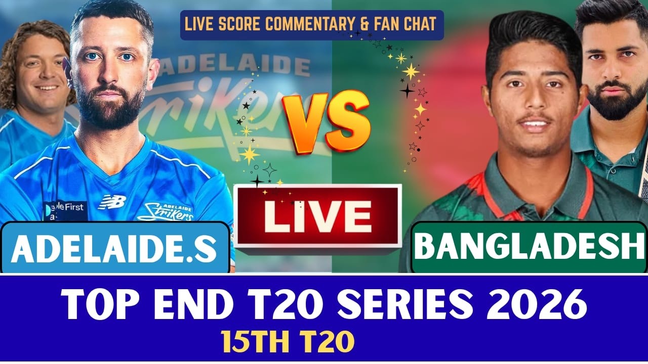 🔴Adelaide Strikers Academy vs Bangladesh | 15th Match Top End T20 Series  | Live Score & Commentary