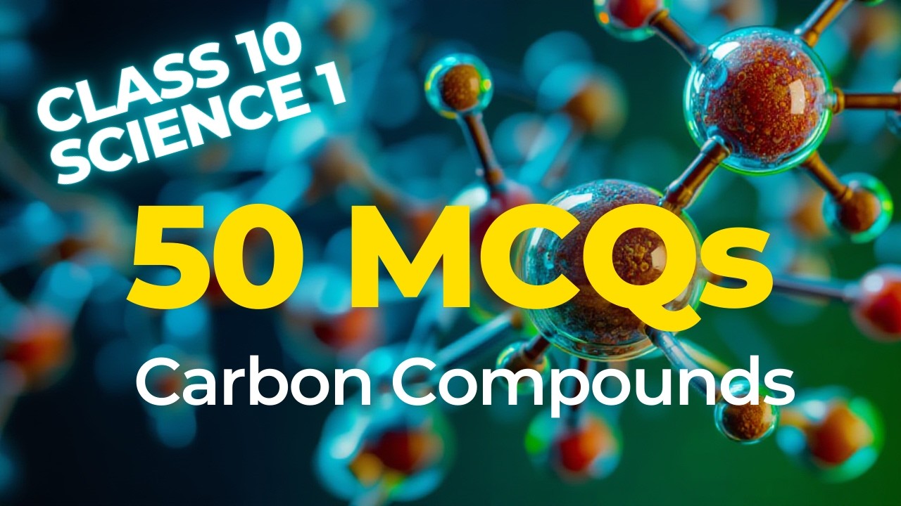 Carbon Compounds MCQ Class 10 (Science 1)  Part 2 #class10th #science # #ssc #boardexam