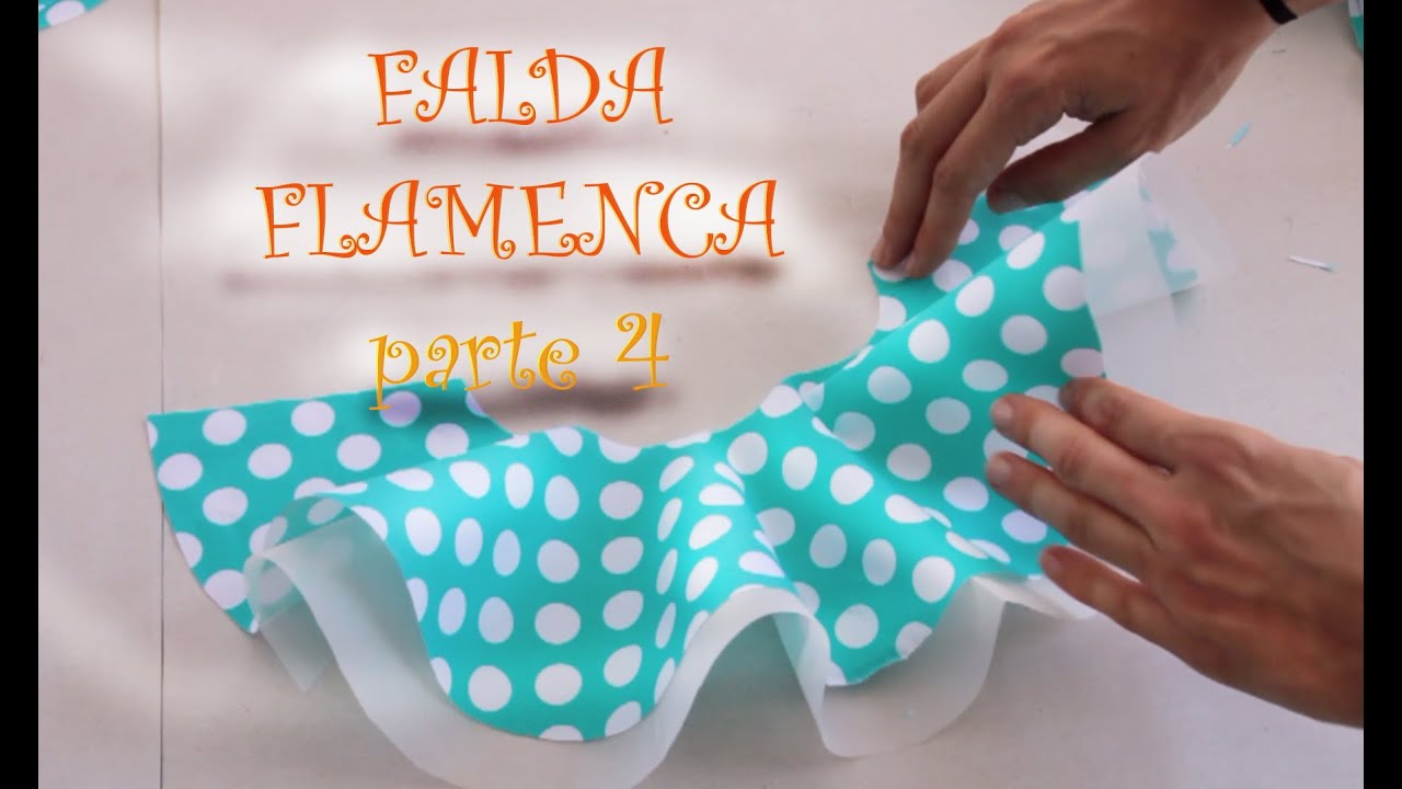 4. Falda flamenca- CREMALLERA INVISIBLE