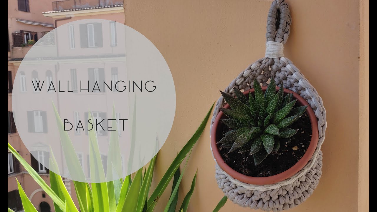 Crochet Tutorial Hanging Basket - Spanish