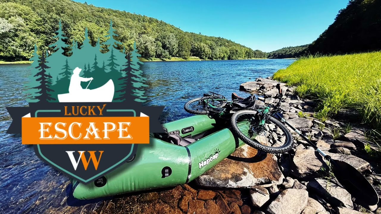 Bikerafting packraft. First try. Delaware River.