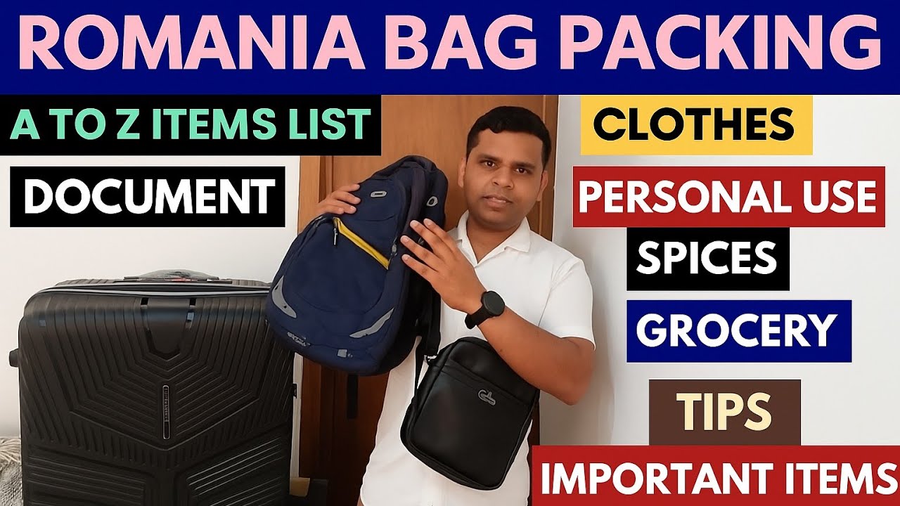 ROMANIA BAG PACKING 2025 || 2 YEAR BAG 🛍️ PACKING || KYA  SAMAN LE KAR JAYEIN ? COMPLETE ITEMS LIST