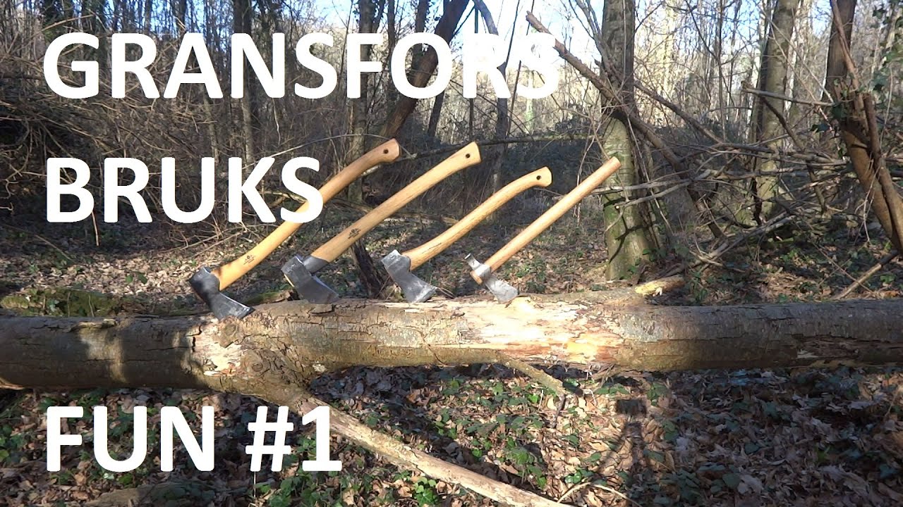 Axe Fun #1 - Gransfors Bruks Comparison and Chopping - Forest, Small forest and Spliting AXE