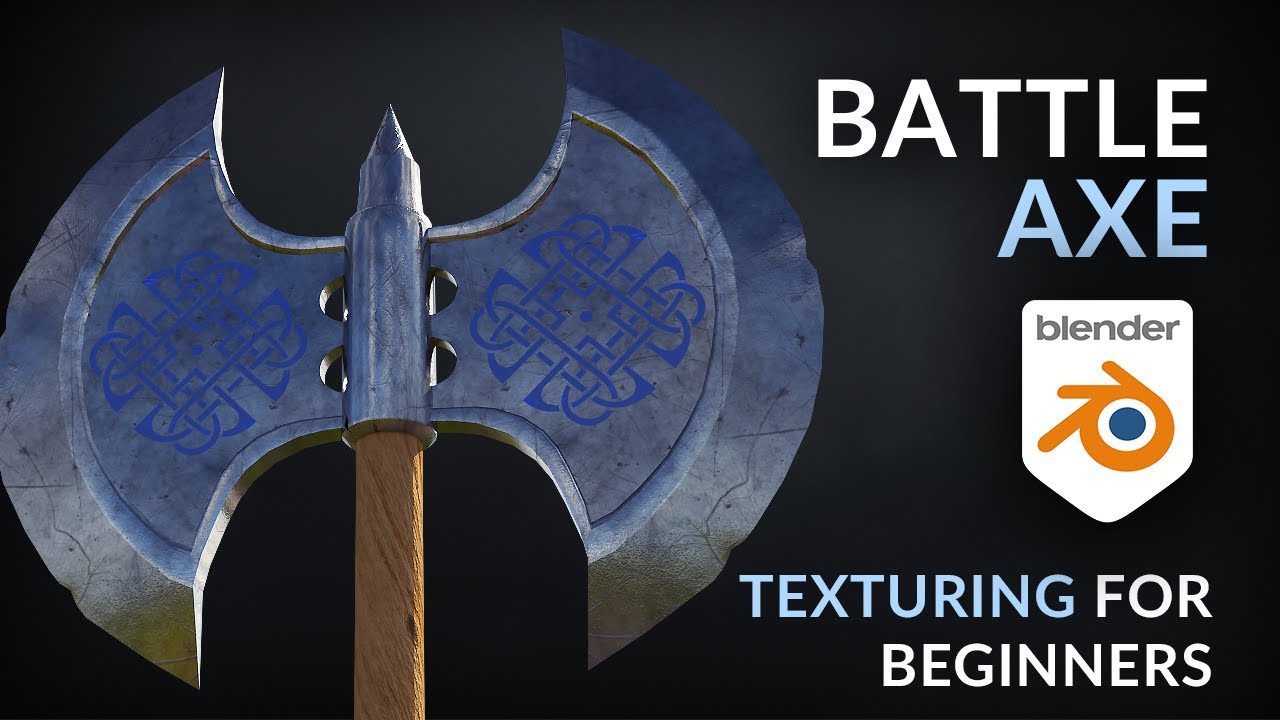 Create a Viking Axe in Blender 2.9 (Texturing for Beginners)