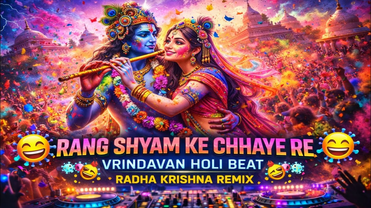 Rang Shyam Ke Chhaye Re 🔥 | Holi Special Vrindavan DJ Mix | Radha Krishna Remix 🕉️