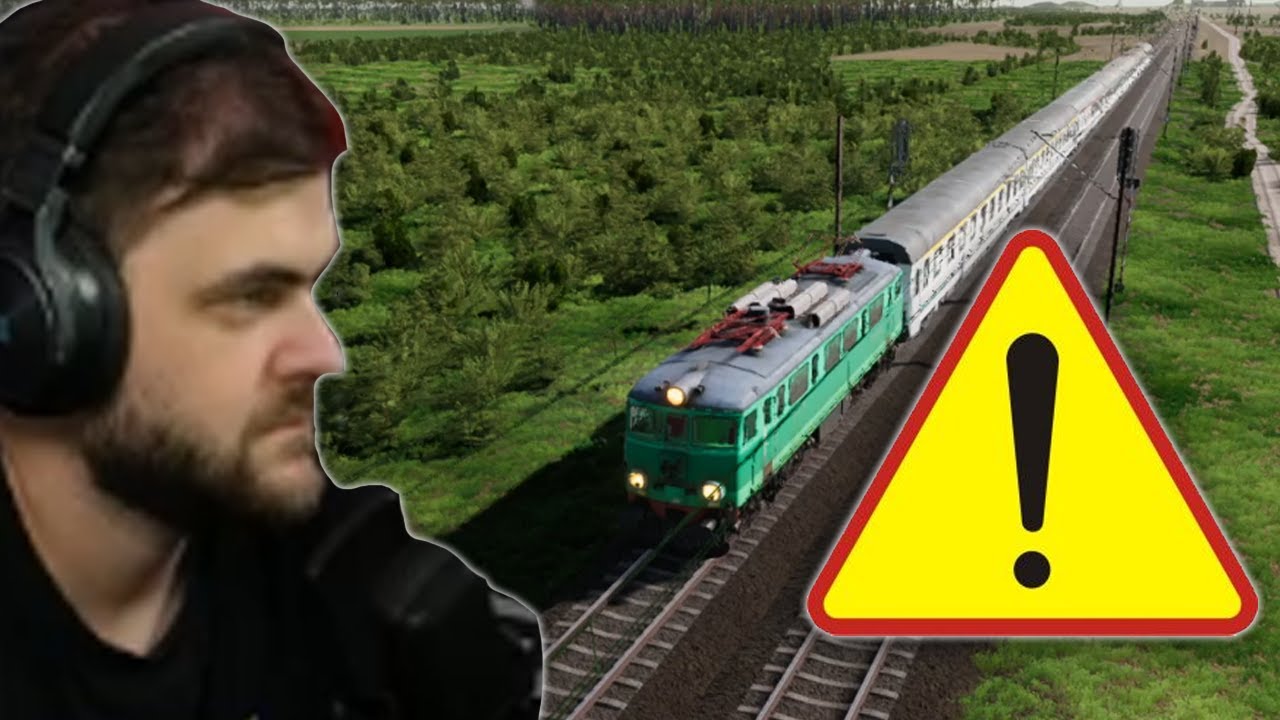 Człowiek na torach, UWAGA! - SimRail (Live)