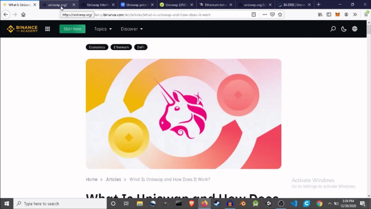 What is uniswap Token | uniswap decentralised exchange | uniswap similar to 1inch | 2021