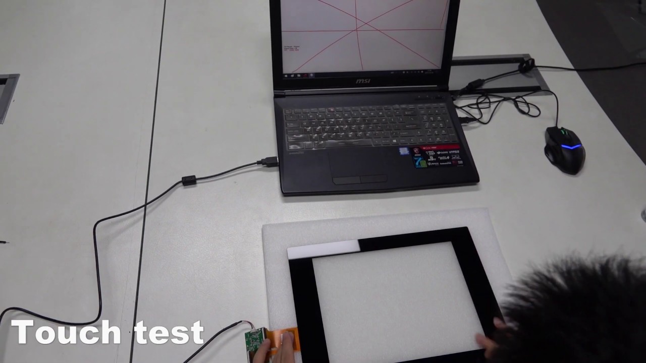 PCAP ILITEK touch controller IC touch with water test