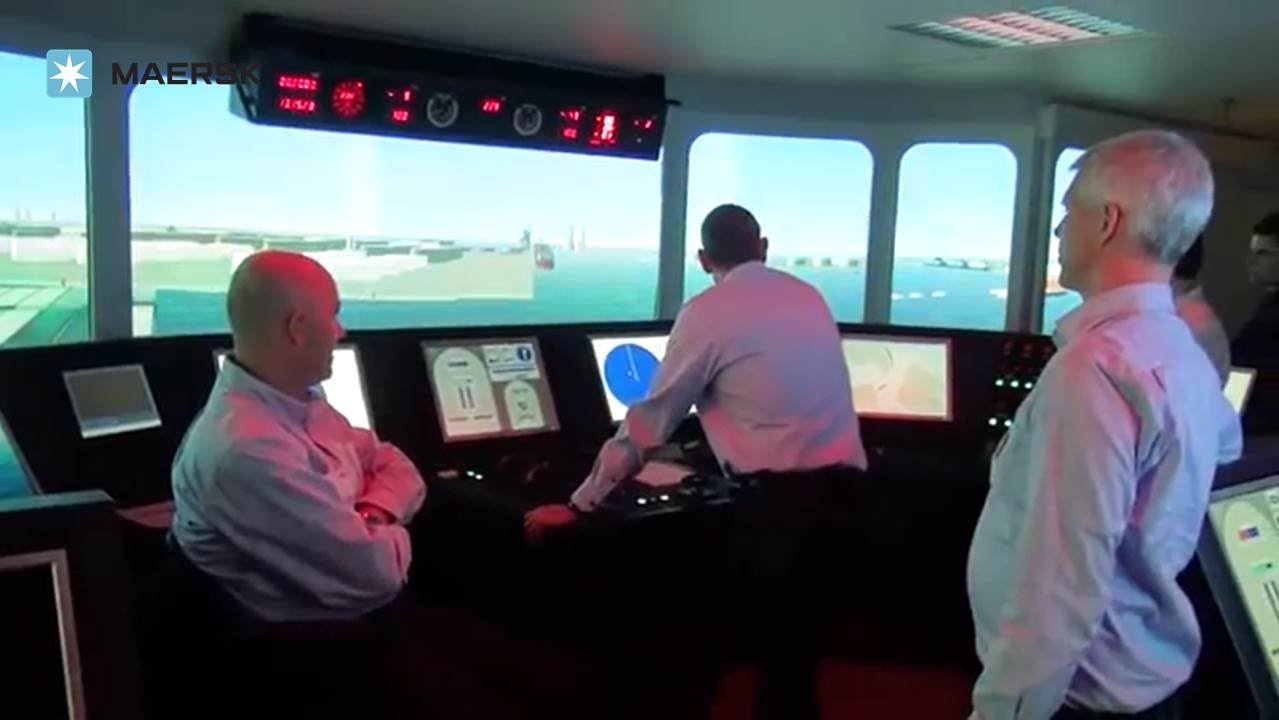 Maersk Line - Triple-E simulator training