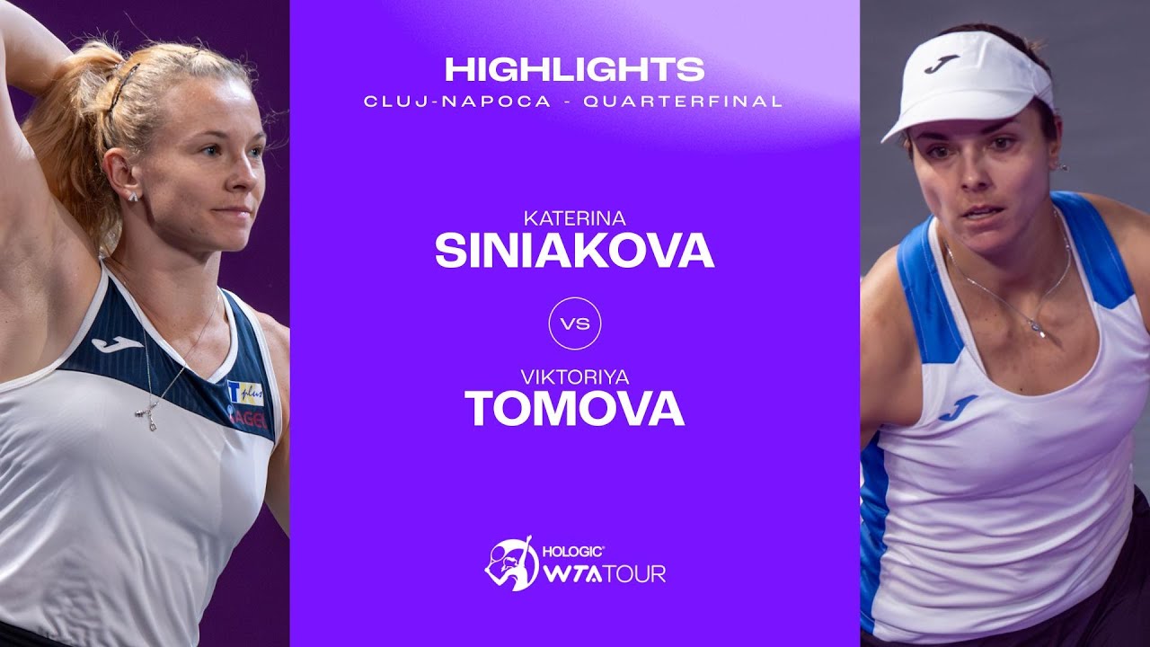Katerina Siniakova vs. Viktoriya Tomova | 2025 Cluj-Napoca Quarterfinal | WTA Match Highlights