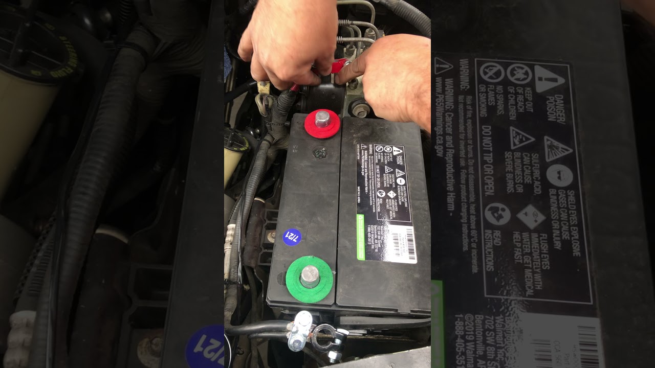 How to change a car battery.