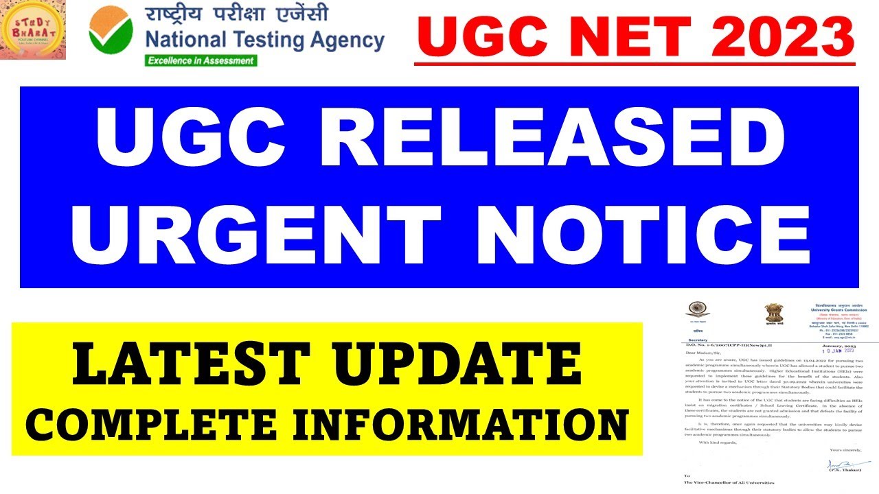 Ugc released urgent notice latest update complete information #studybharat #Amanvohra #9888523440