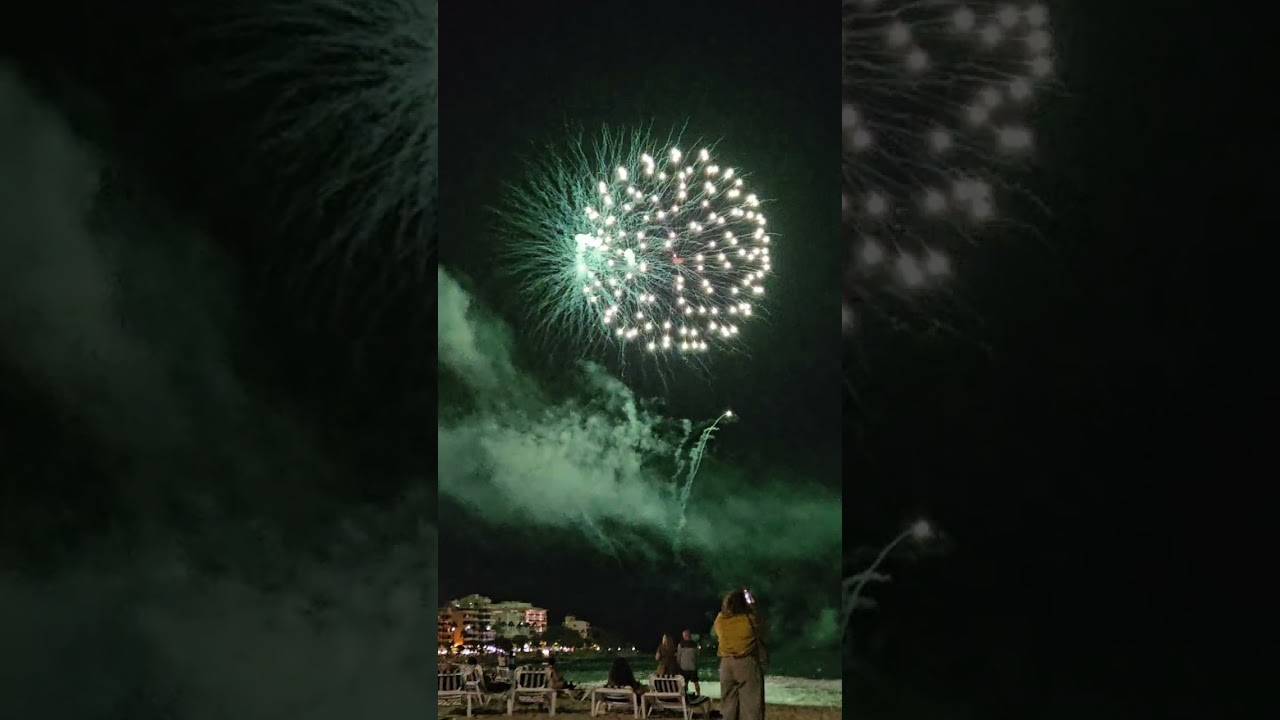 Cala Millor Feuerwerk zum Festes del Turista #mallorca 