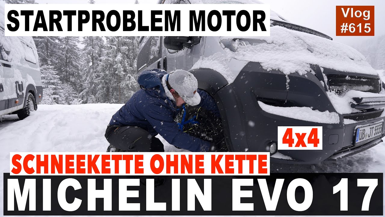 #615 Motor Startproblem bei Dauerfrost! Lösung? | Michelin Easy Grip EVO 17 | Ketten im Schnee