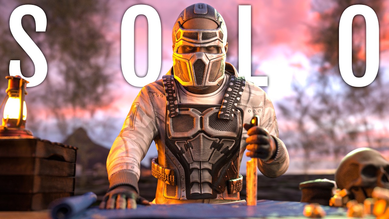 SOLO Taking on HUGE SNOW CLANS on FORCE WIPE - Rust Movie