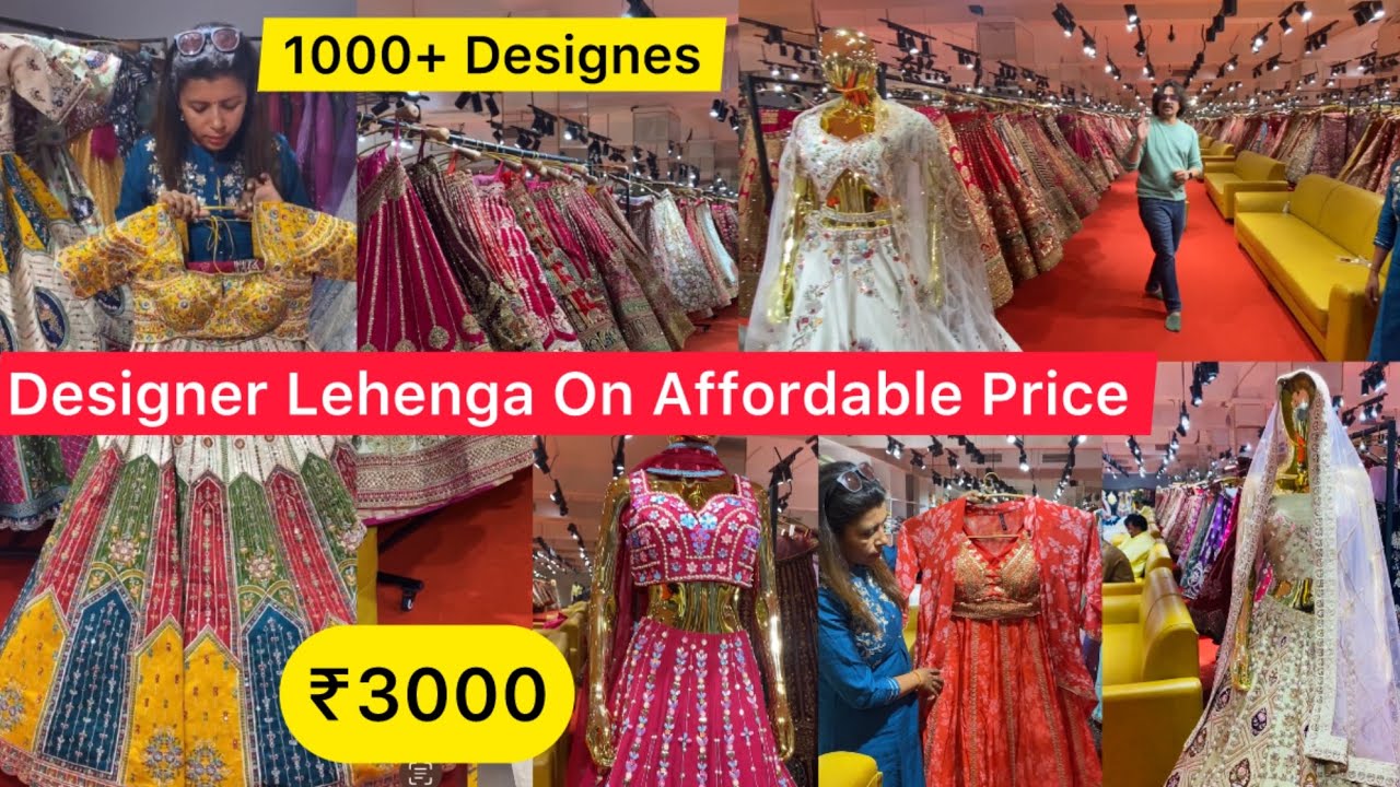 ₹3000😱Treandy Designer Wedding Collection👗Surat Lehenga Market