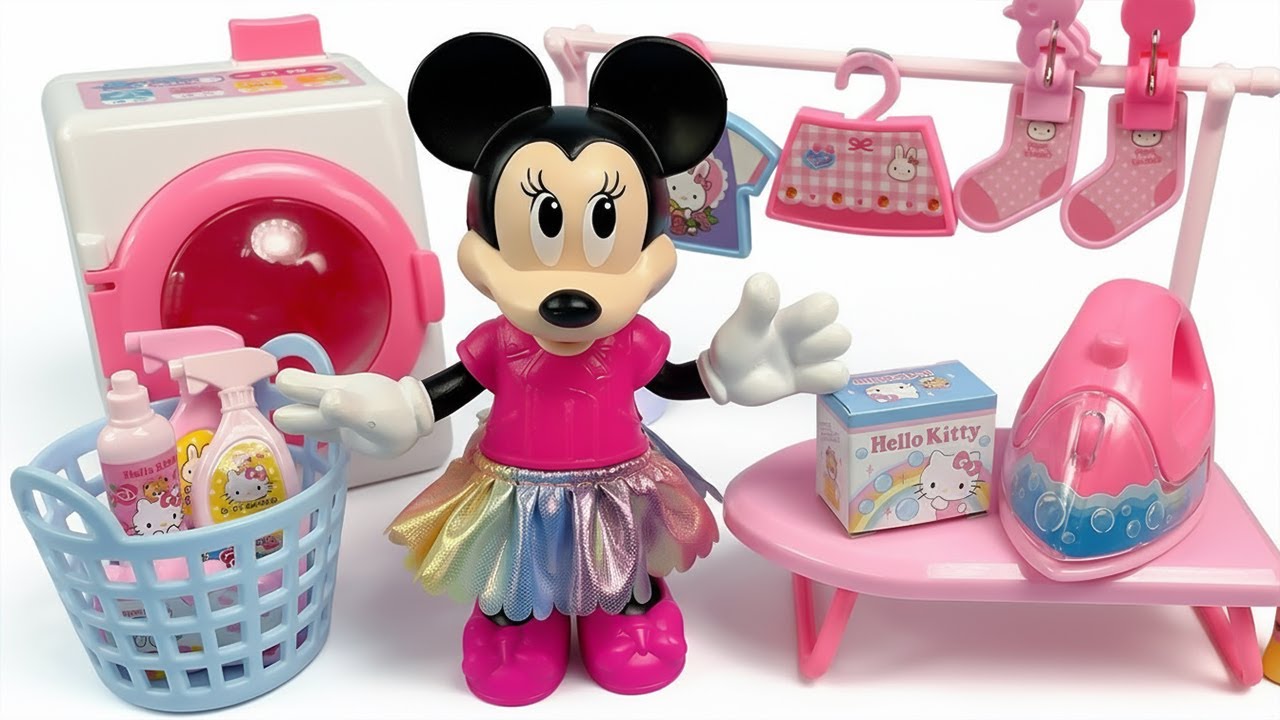 🎀Mickey MinniMouse Laundry Toy✨Satisfying Unboxing ASMR, Auspacken MICKEY Kochspielzeug 🍽️