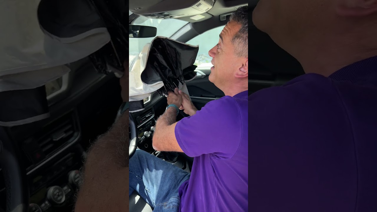Windshield Sun Shade Umbrella: Keep Your Dash Protected And Your Car Temp Down!