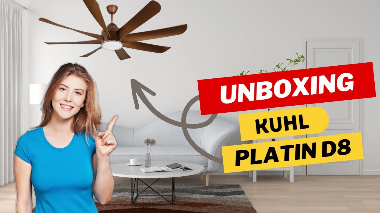 Stylish BLDC Ceiling Fan | WI-FI/OT Enabled | Kuhl platin D8 Unboxing