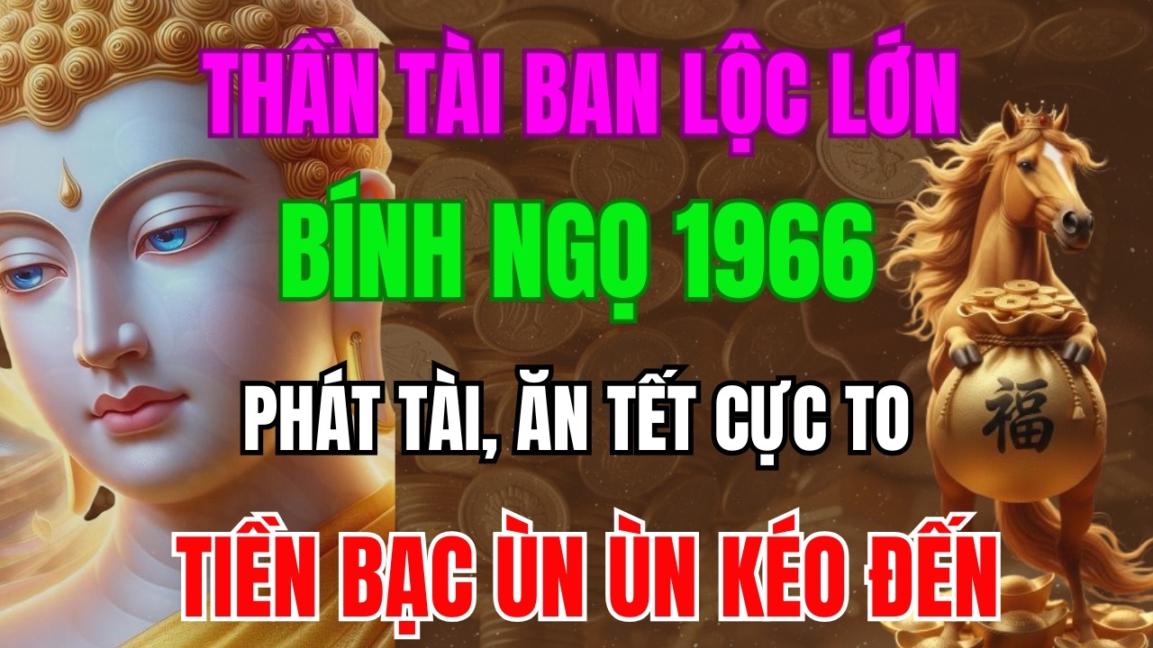 Thần Tài Ban Lộc Lớn, BÍNH NGỌ 1966  Sắp Phát Tài, Ăn Tết Cực To, Tiền Bạc Ùn Ùn Kéo Đến