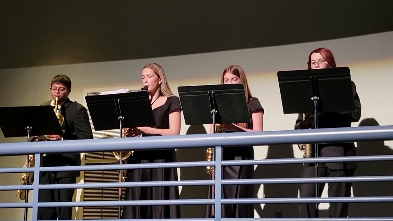 Winter concert 12/17/2025 Saxophone Quartet @ Spencerport High School 