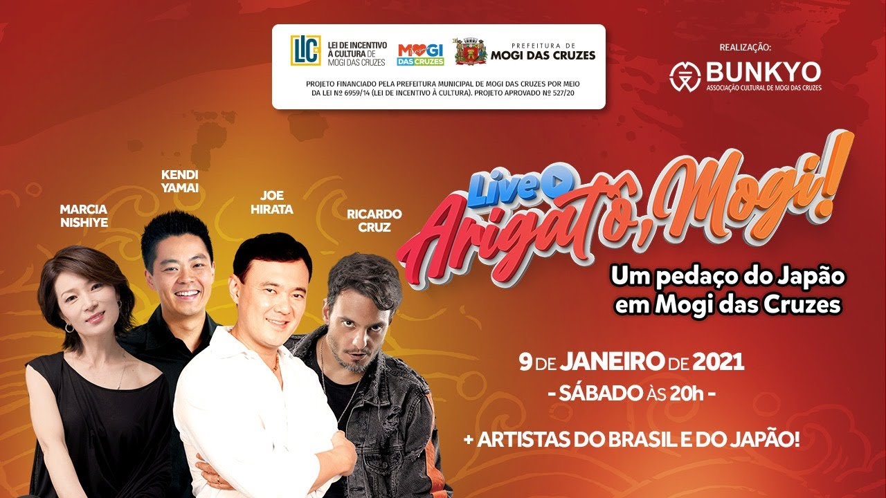Live 'Arigatô Mogi: Um pedaço do Japão em Mogi das Cruzes' - 9/1/21