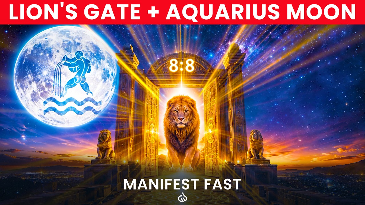Lion's Gate and Full Moon in Aquarius: Powerful Alignment (Manifest Fast)