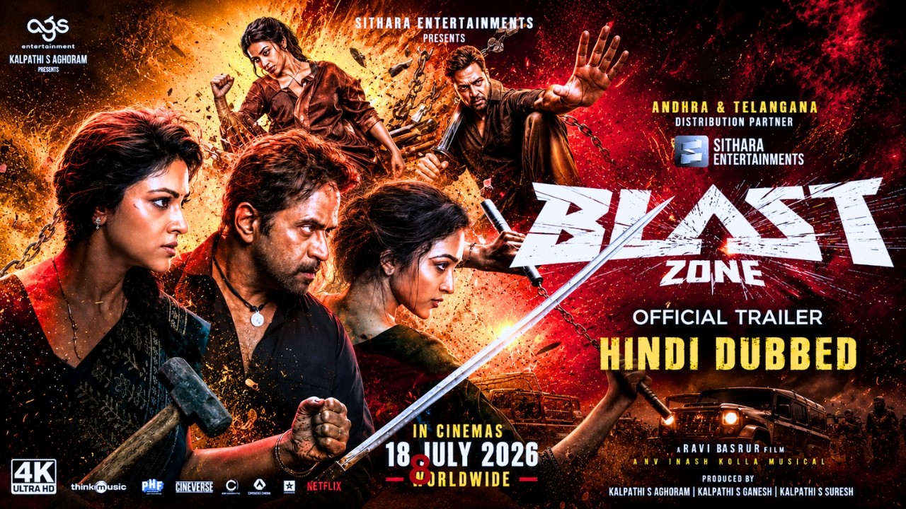 BLAST Hindi Trailer | Arjun Sarja | Ravi Basrur BGM | South Action Thriller 2026