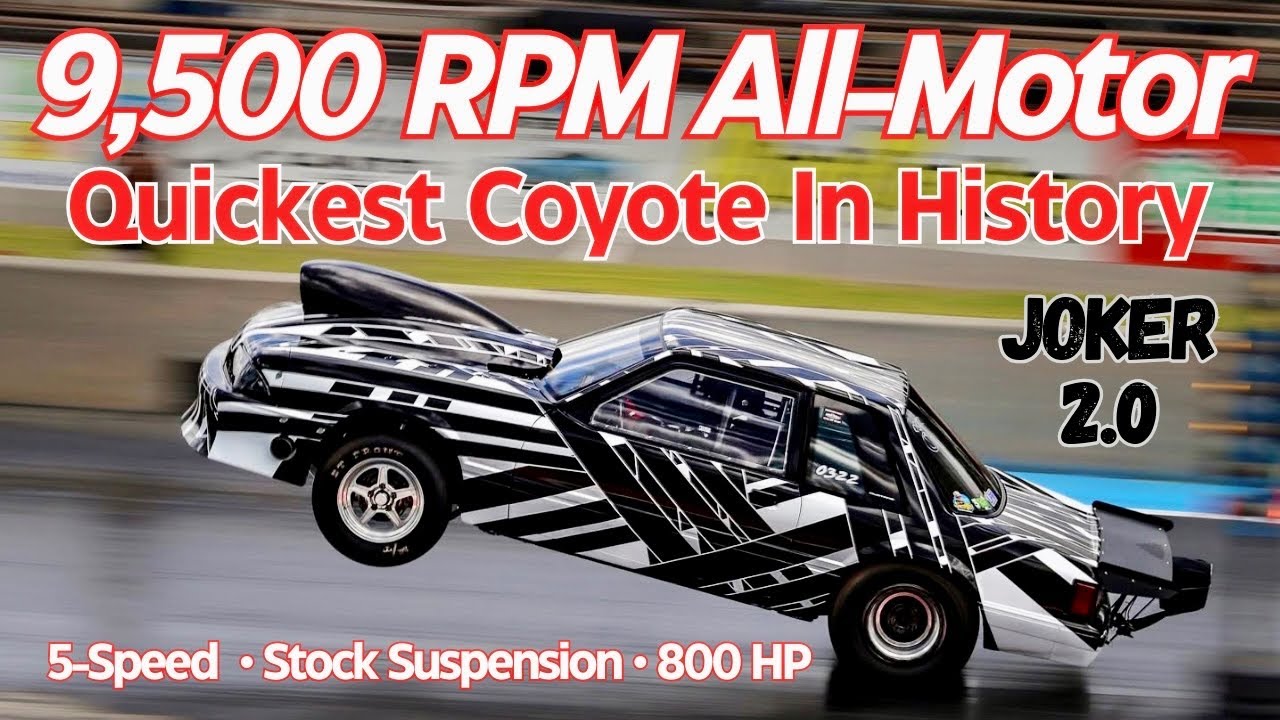 Quickest All-Motor Coyote In History! Carlos Sobrino Joker 2.0 Runs 8.40s and Spins 9,500 RPM!