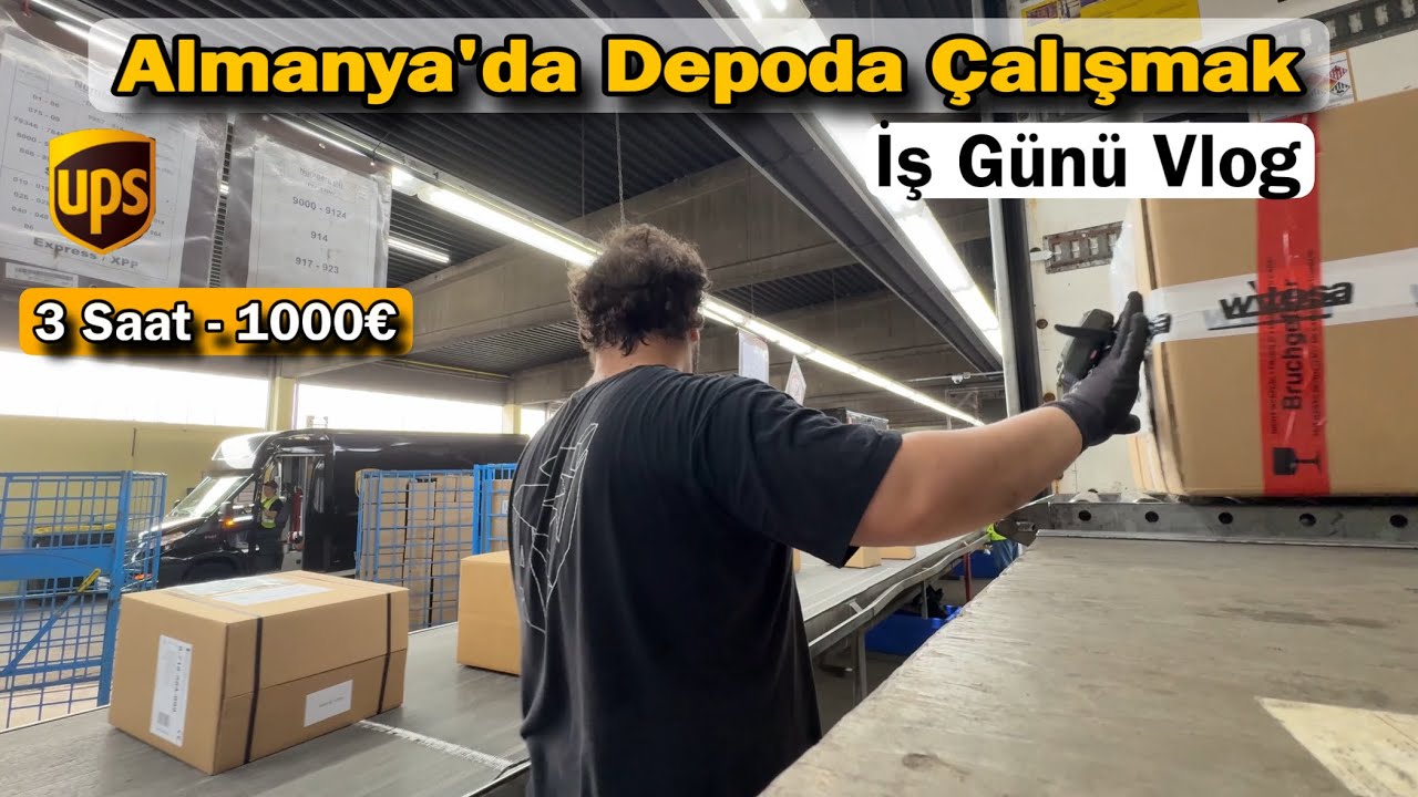 UPS'te Bir Gün | Almanya'da Öğrenci İşi Vlog #2