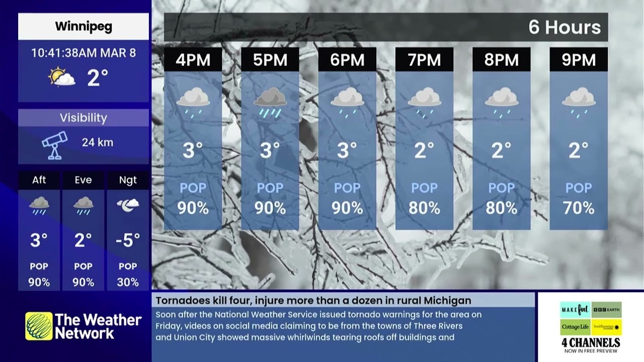 The Weather Network Local Forecast March 8th, 2026