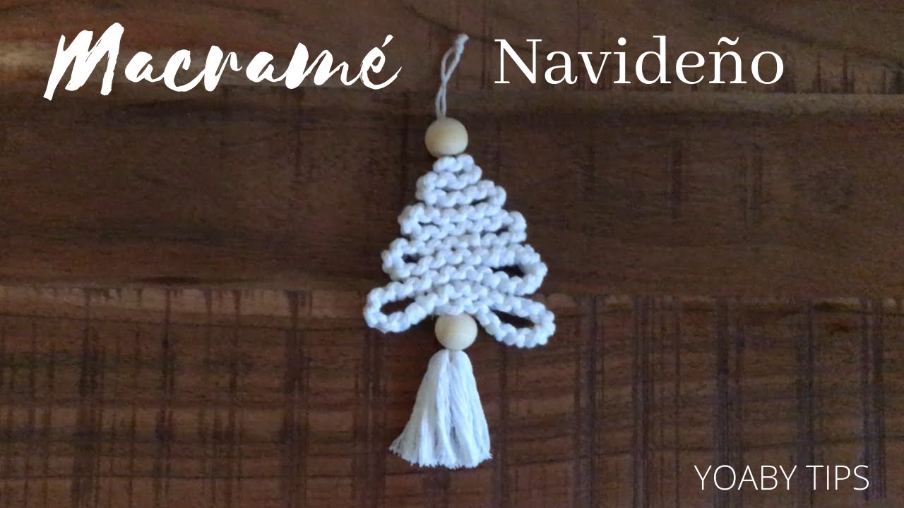DIY PINO NAVIDE&Ntilde;O CON NUDOS MACRAM&Eacute;