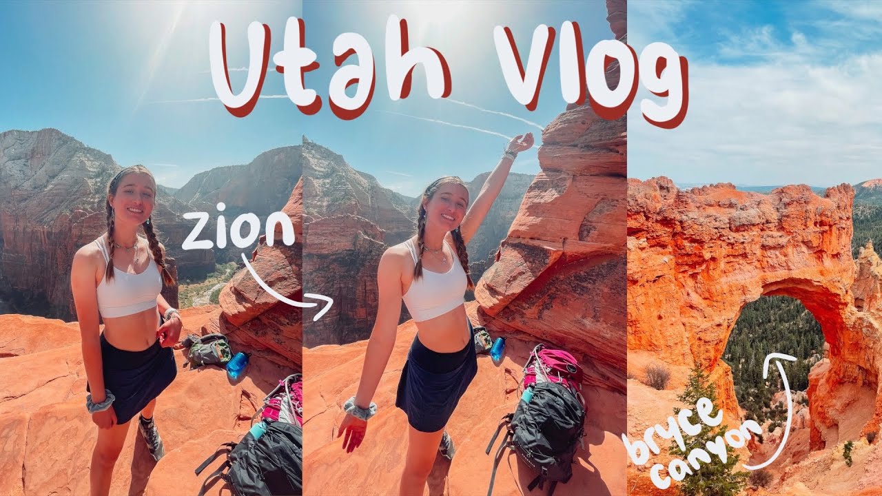 hiking across utah's mighty 5: zion and bryce canyon national parks (vloglist ep.1)