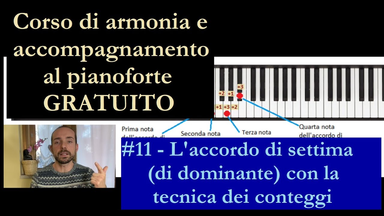 #11, L'accordo di settima di dominante con la tecnica dei conteggi (Corso di Armonia GRATUITO)