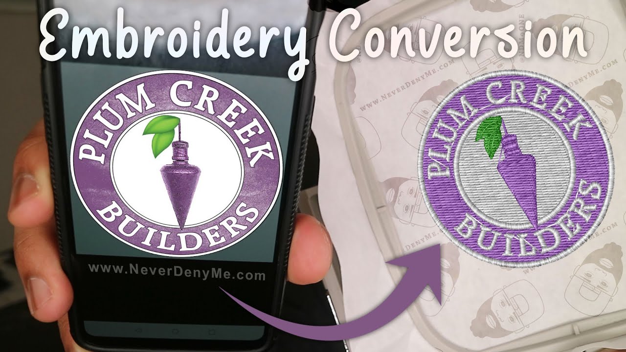 How To Embroider A Patch 🧵  From Logo To Embroidery Conversion | Brother PE770 | www.NeverDenyMe.com
