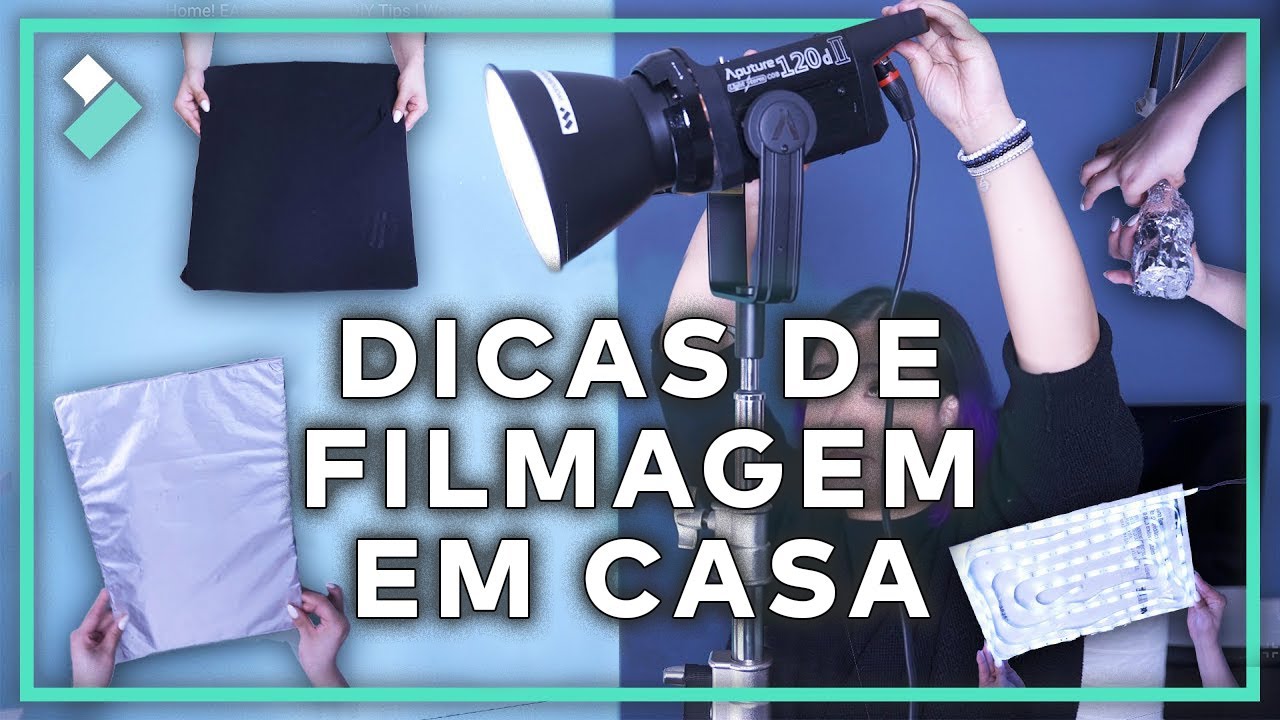 Gravação EM CASA - Dicas de Iluminação para Videos | Wondershare Filmora Tutorial