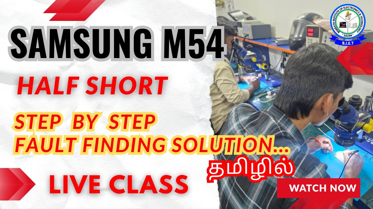 Samsung m54, Half short Step by Step Fault Finding Solution...#samsung #halfshort #phonerepair