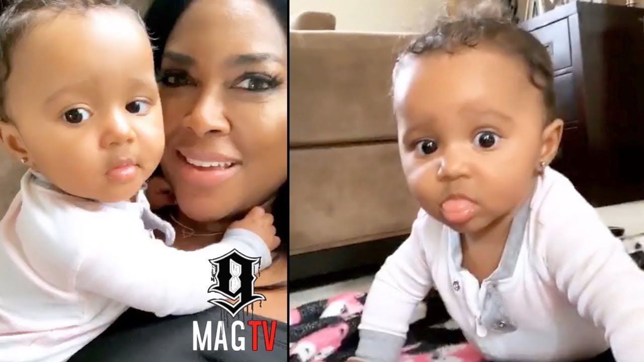 Kenya Moore Tries To Get Daughter Brooklyn To Crawl For The 1st Time! 👶🏽