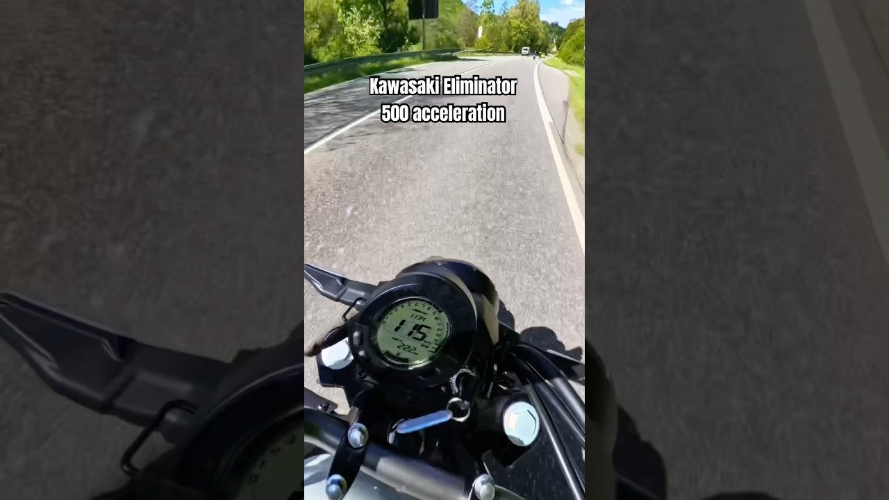 Kawasaki Eliminator 500 acceleration to 130kmh #kawasaki #eliminator #cruiser #acceleration #kawa