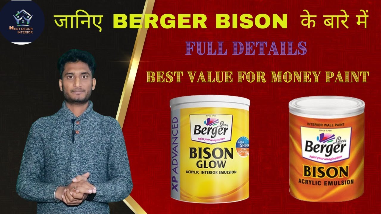 Berger bison glow acrylic emulsion paint | Berger bison paint | Berger paint | nest decor interior
