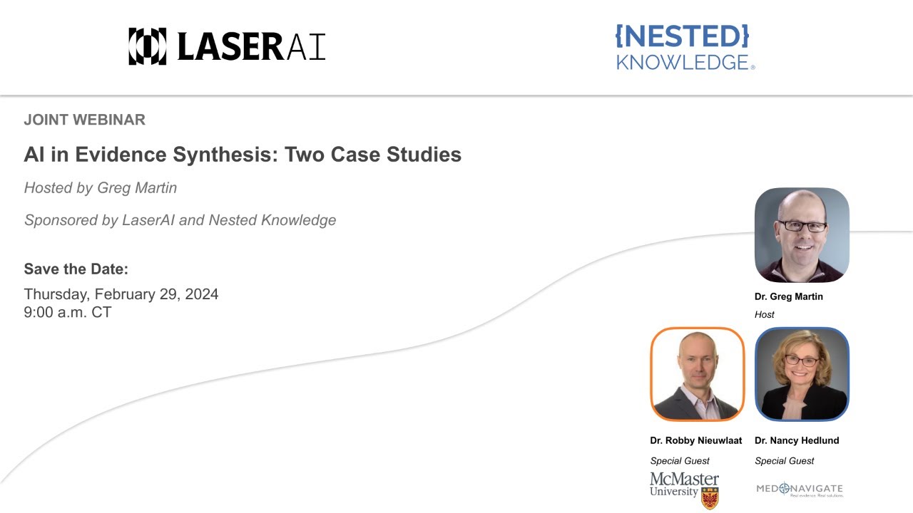 AI in Evidence Synthesis: Two Case Studies