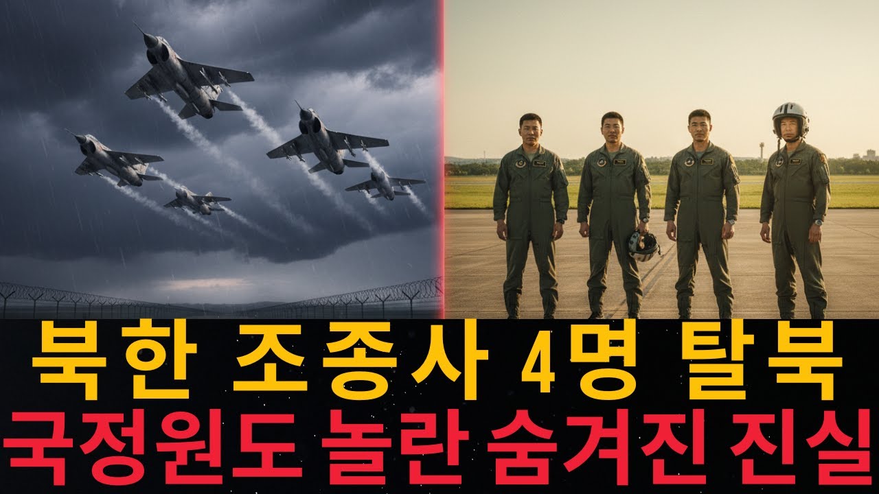 북한 전투기 4대 집단귀순에 북한이 발칵 뒤집혔다 | 국정원도 충격에 빠진 이유